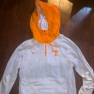 Nike windbreaker, white & orange
